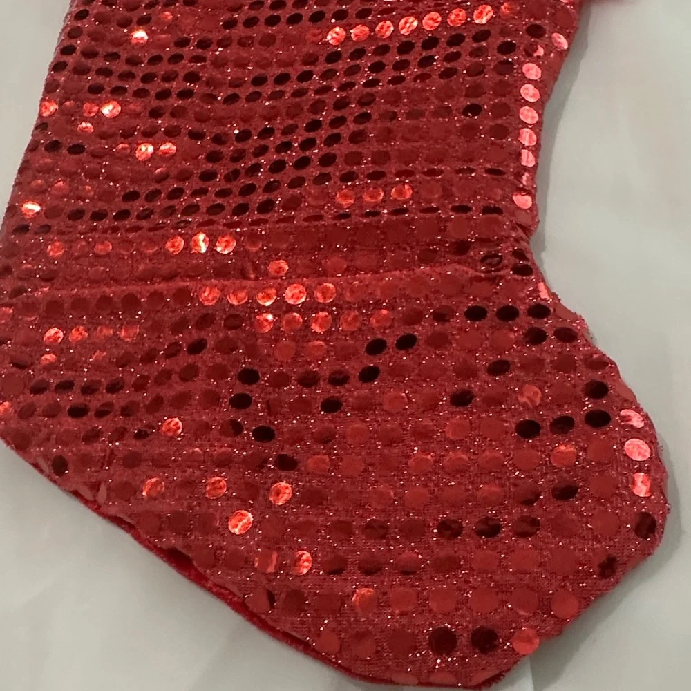 Sparkling Red Holiday Stocking